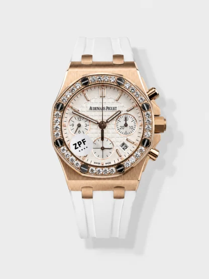 Audemars Piguet Royal Oak Offshore Rose Gold White Dial Chronograph 37MM - Swiss Super Clone Watch - view 1