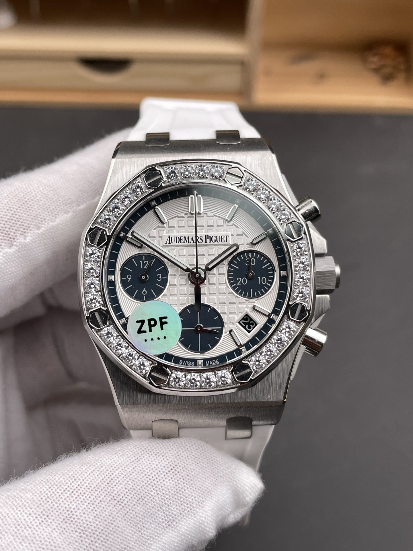 Royal Oak Chrono 26231 Steel Casing Rubber Strap Super Clone Watch - view 2