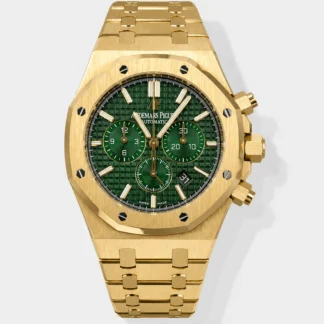 Royal Oak Chrono 26331 Yellow Gold Green Dial Super Clone Watch - view 1