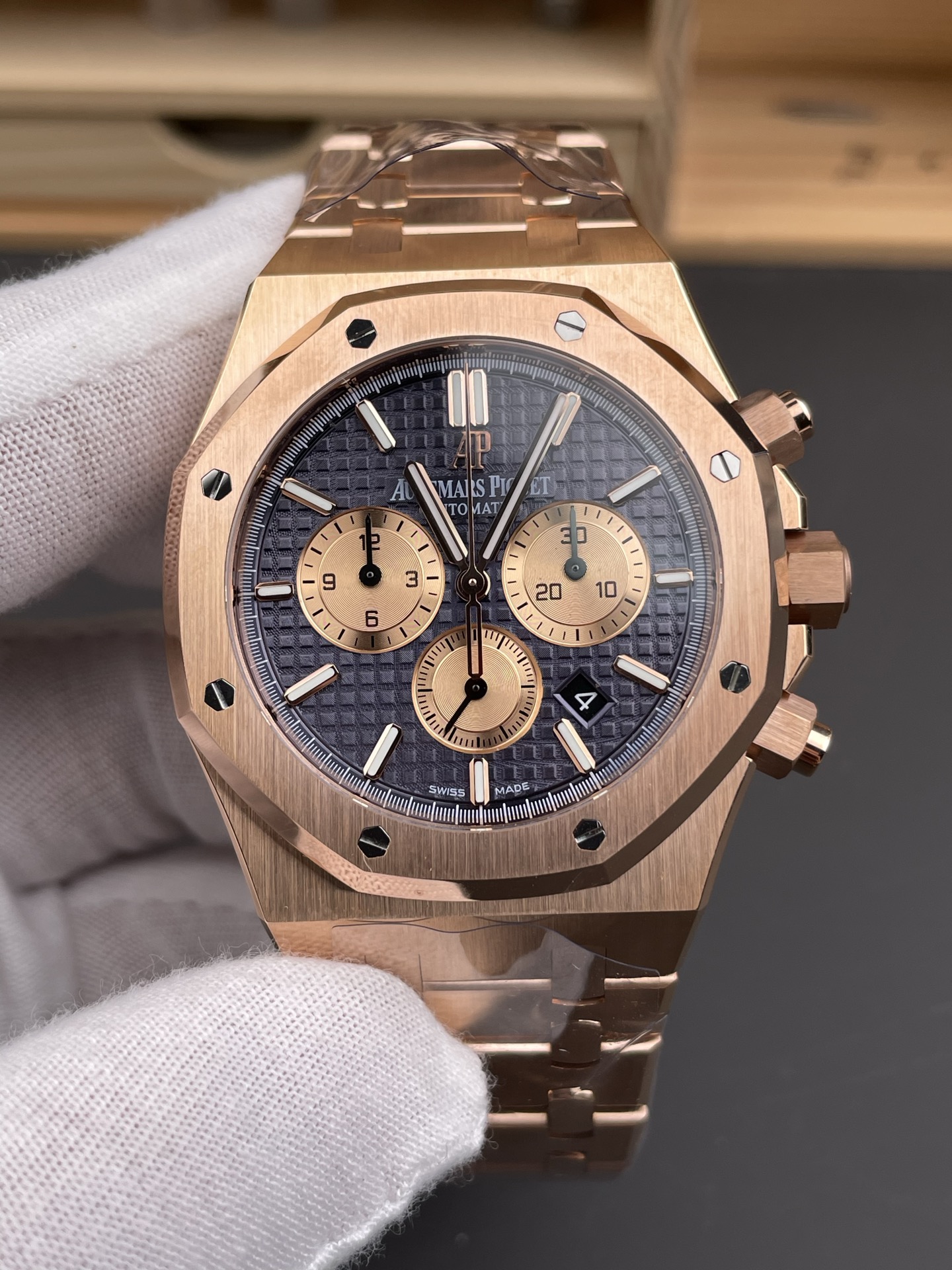 Audemars Piguet Super Clone Royal Oak Chronograph 26331OR Blue Dial Watch - view 2