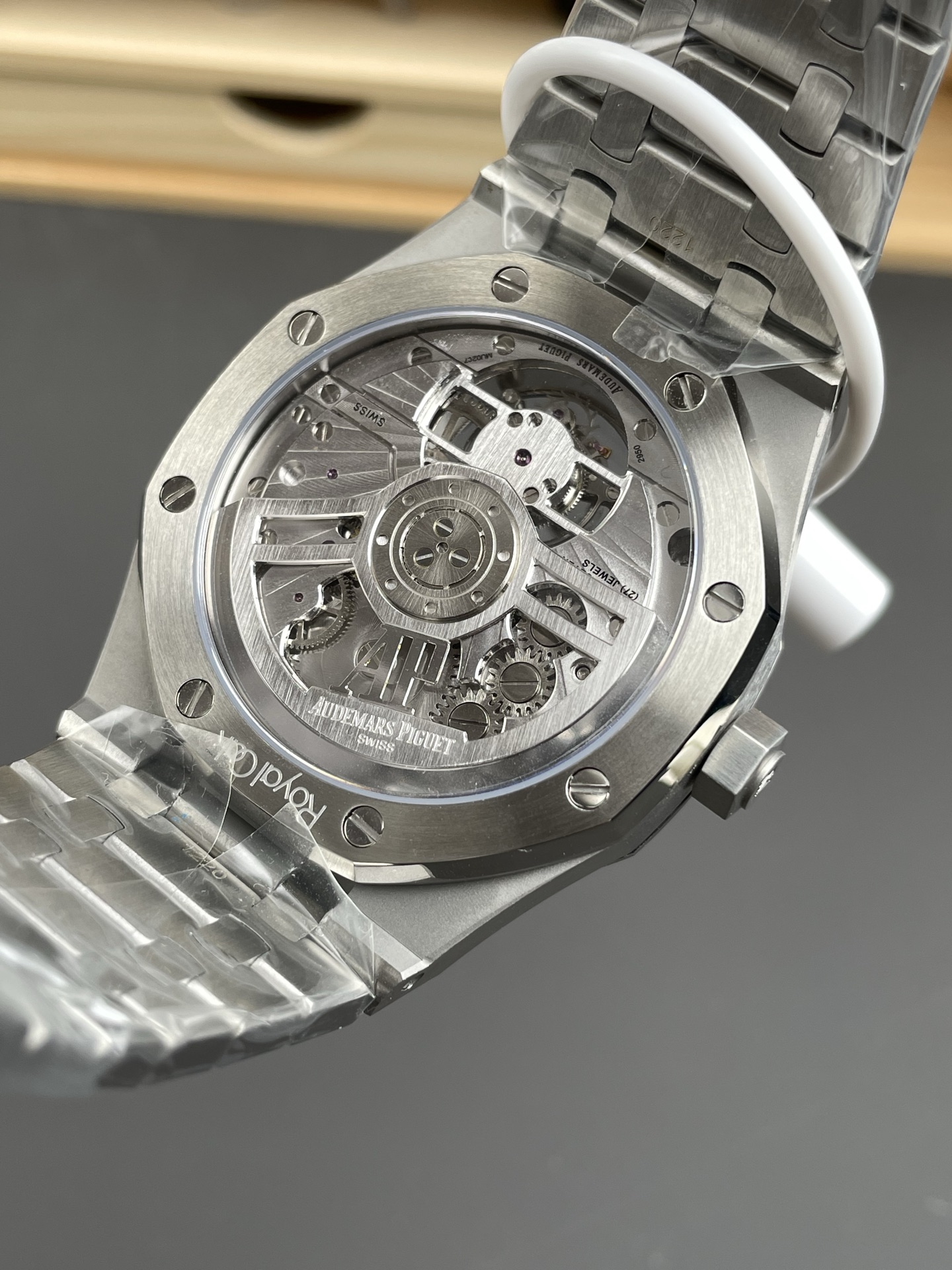Audemars Piguet Super Clone Royal Oak Flying Tourbillon 41mm Blue Dial Watch - view 5