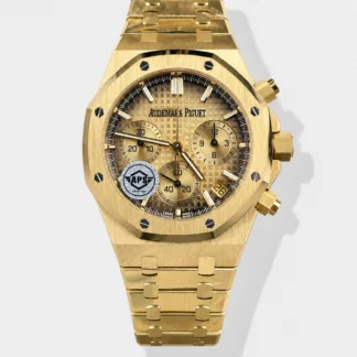 Royal Oak Chrono 26240 Yellow Gold Smoked Dial Super Clone Watch - view 1