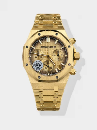 Royal Oak Chrono 26240 Yellow Gold Smoked Dial Super Clone Watch - view 1