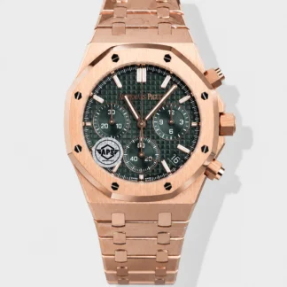 Audemars Piguet Royal Oak Super Clone - Green Dial Rose Gold Casing 41MM - view 1