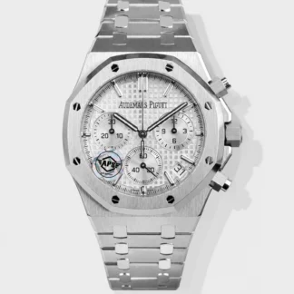 Royal Oak Chrono 26240 White Dial FREE SPRUNG MVMNT Steel Caing Super Clone Watch - view 1