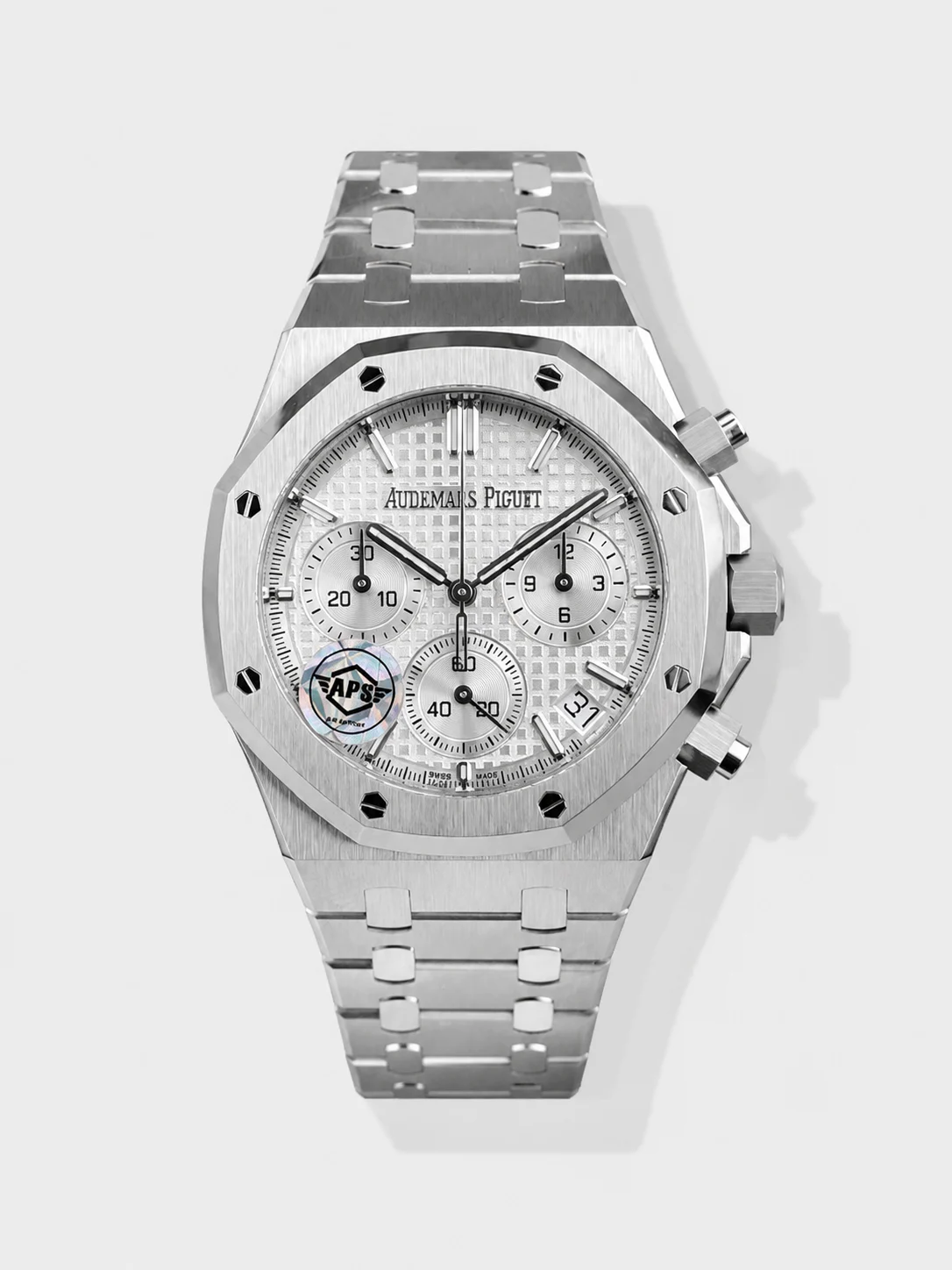 Royal Oak Chrono 26240 White Dial FREE SPRUNG MVMNT Steel Caing Super Clone Watch - view 1