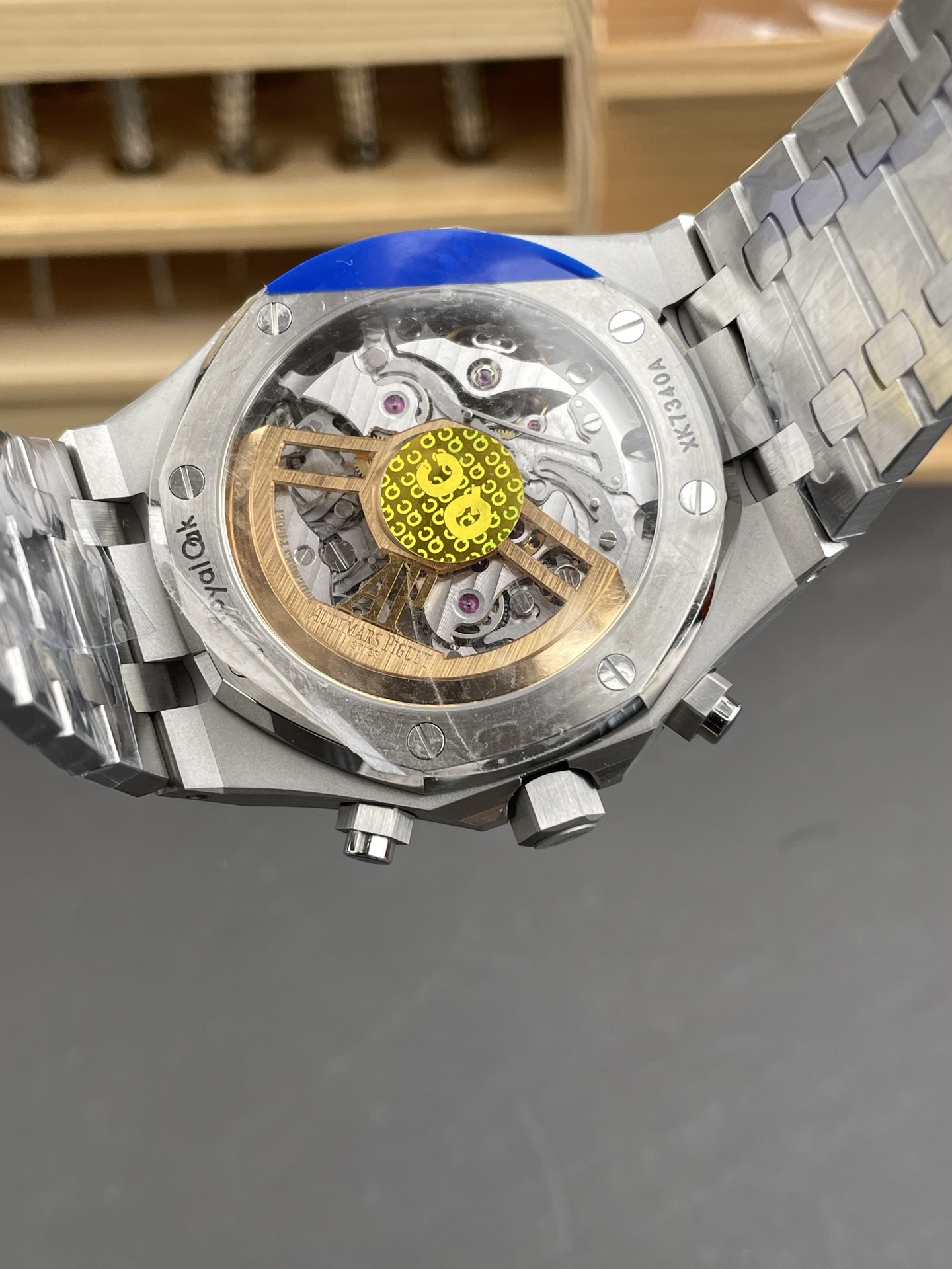 Royal Oak Chrono 26240 White Dial FREE SPRUNG MVMNT Steel Caing Super Clone Watch - view 4