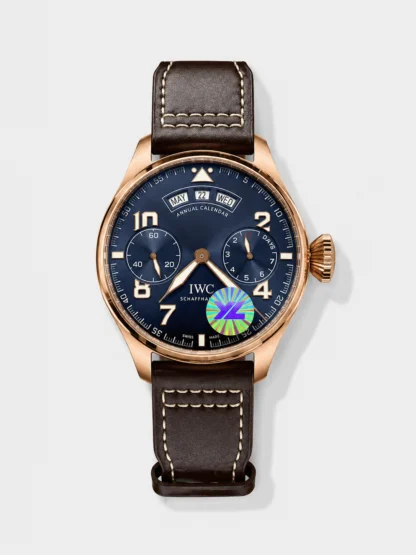 IWC Big Pilot Annual Calender Steel Blue Dial 1:1 Mirror Super Clone - view 1