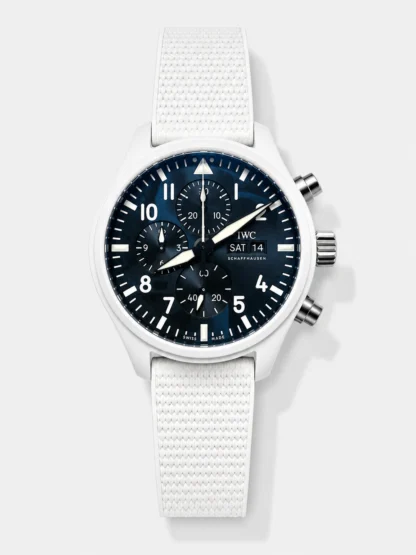 IWC Pilot’s Chronograph Top Gun Ceramic IW389105 1:1 Mirror Super Clone in Black Dial - view 1