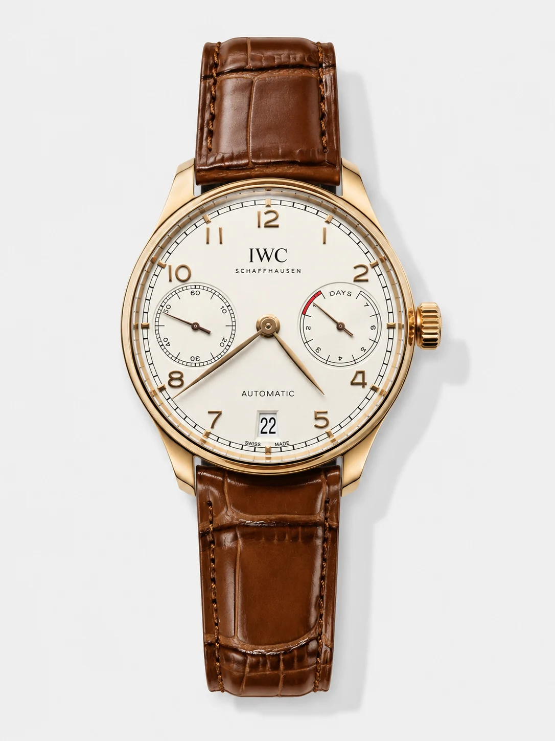 IWC Portugieser IW500701 Swiss Automatic Watch in White Dial - Updated 1:1 Mirror Super Clone - view 1