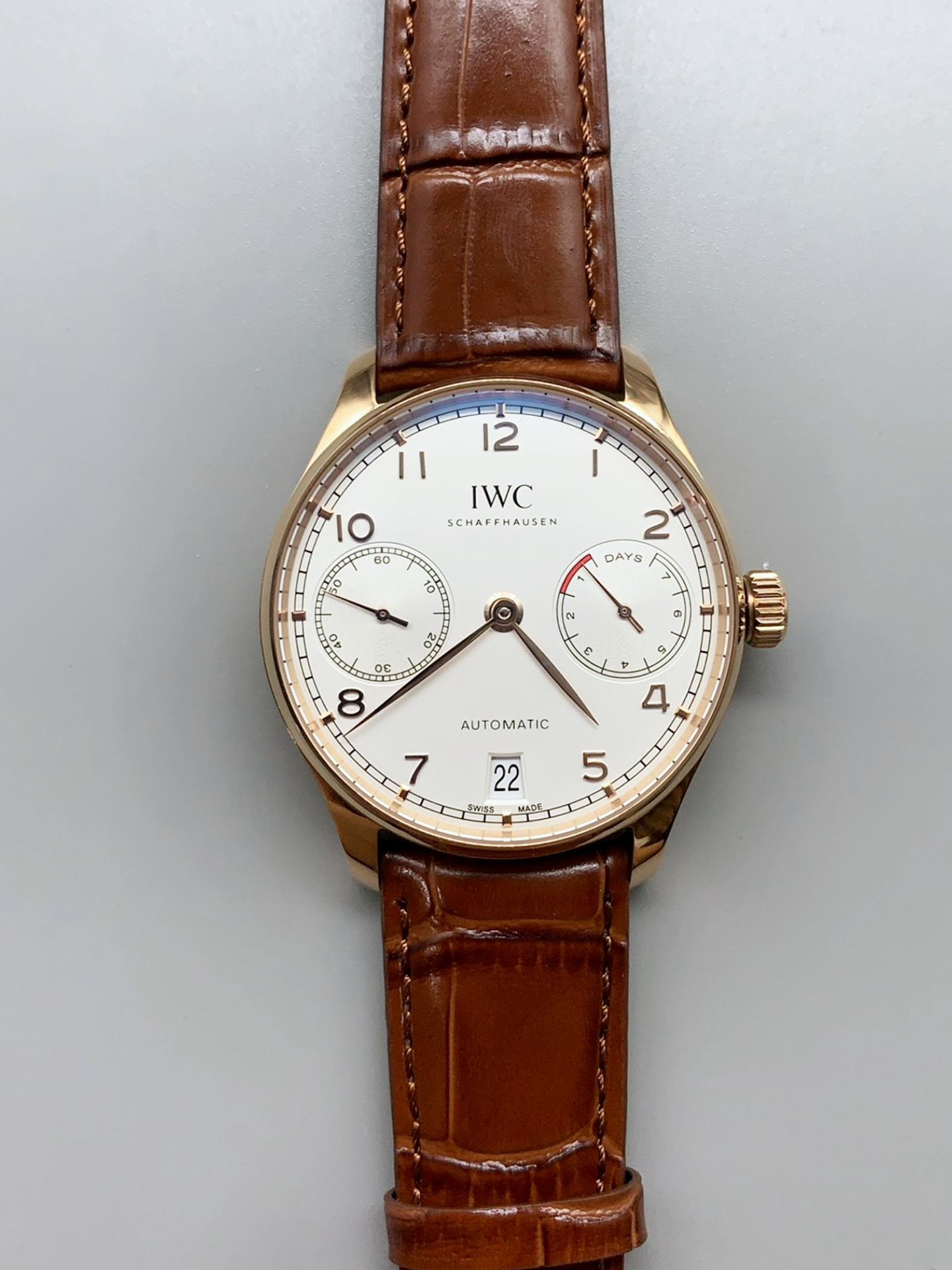IWC Portugieser IW500701 Swiss Automatic Watch in White Dial - Updated 1:1 Mirror Super Clone - view 2