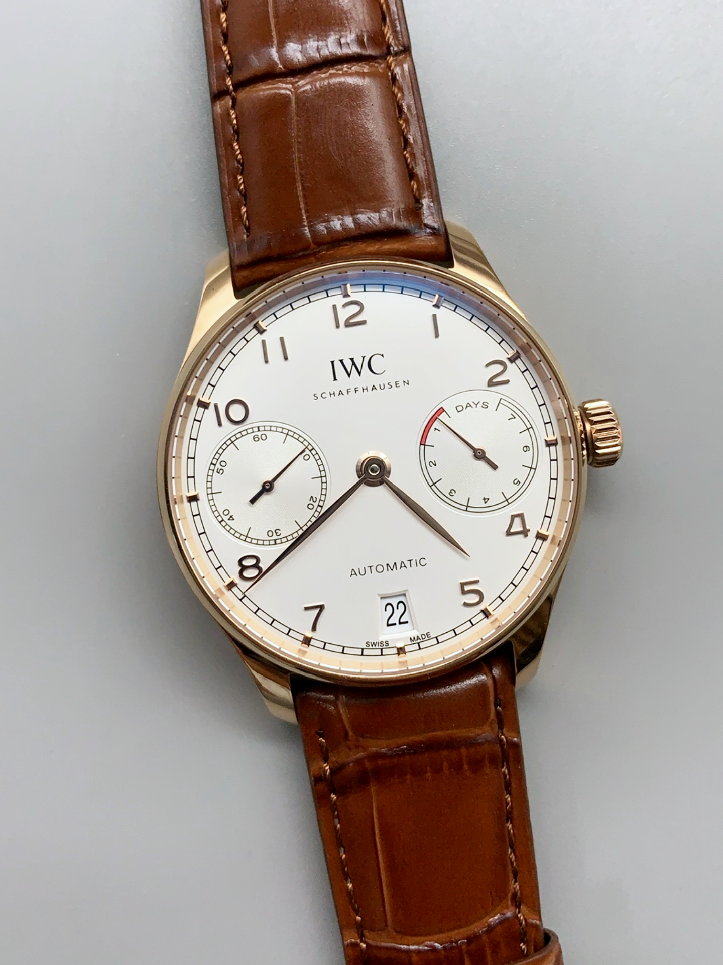 IWC Portugieser IW500701 Swiss Automatic Watch in White Dial - Updated 1:1 Mirror Super Clone - view 3