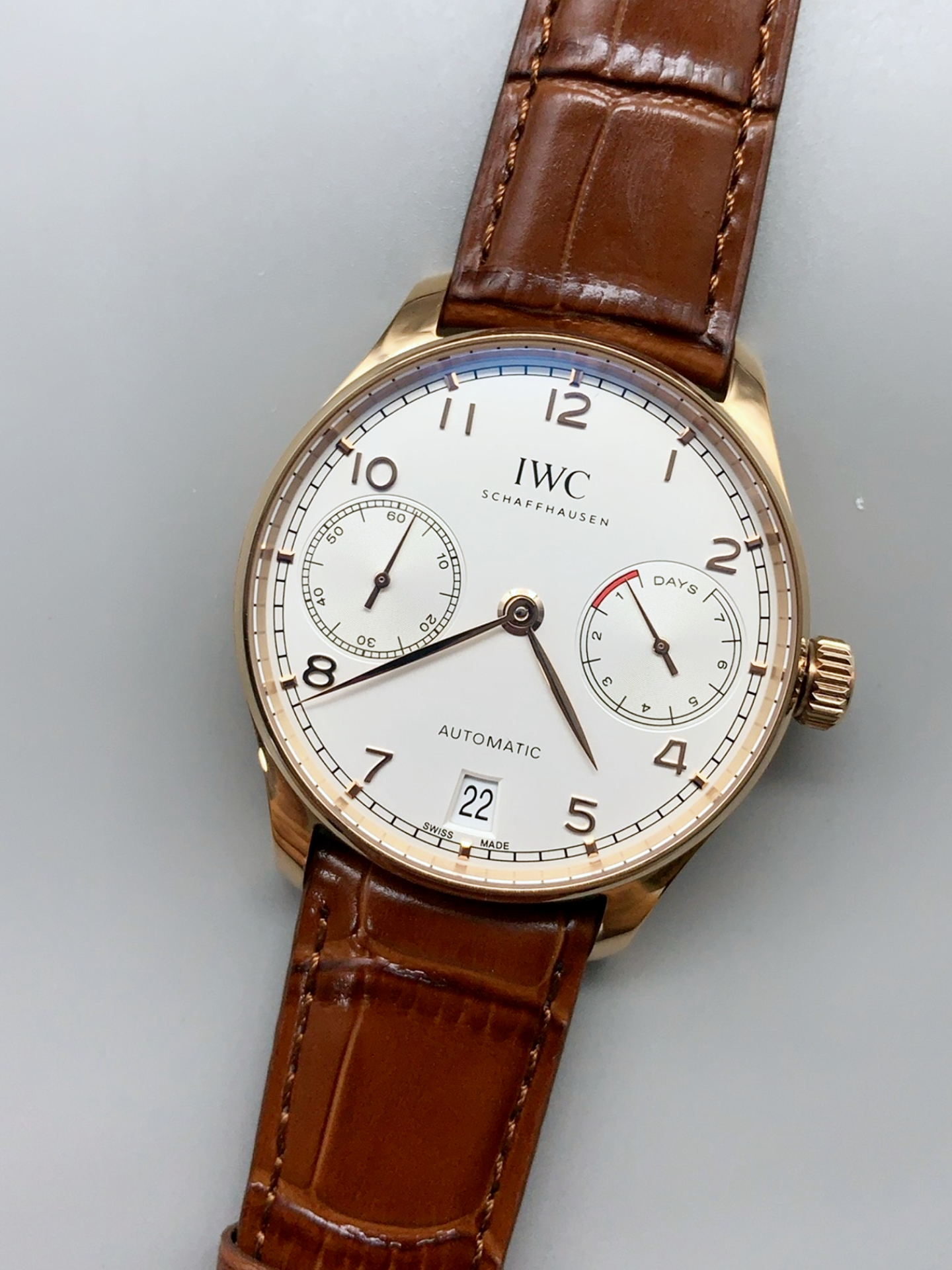 IWC Portugieser IW500701 Swiss Automatic Watch in White Dial - Updated 1:1 Mirror Super Clone - view 4