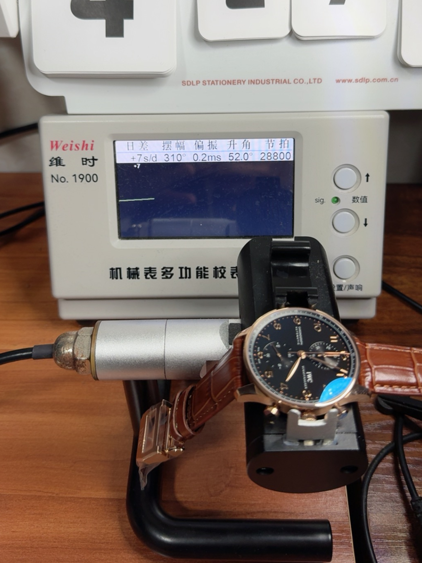 IWC Portuguese Chronograph Swiss Super Clone Watch in Pink Gold - 1:1 Mirror Edition - view 9