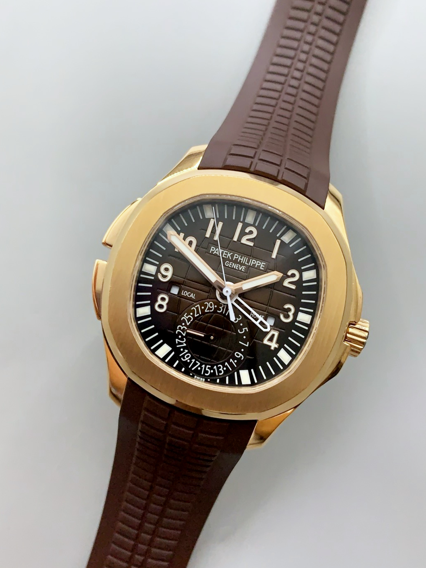 Patek Philippe Super Clone Aquanaut 5164R Rose Gold Swiss Watch - view 3