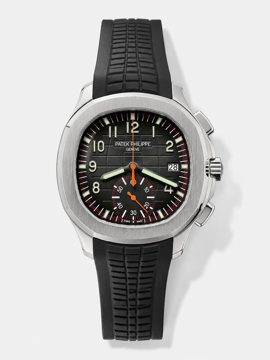 Patek Philippe Aquanaut 5968 Chronograph Orange Hands Super Clone Watch