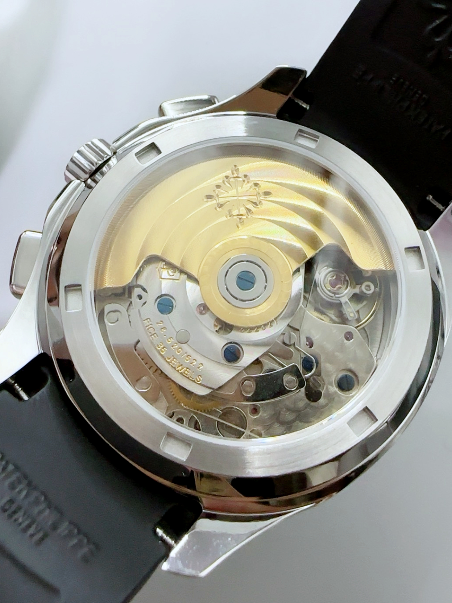 Patek Philippe Aquanaut 5968 Chronograph Steel Casing Orange Hands Watch in Swiss Automatic Movement - Super Clone Watch - view 5