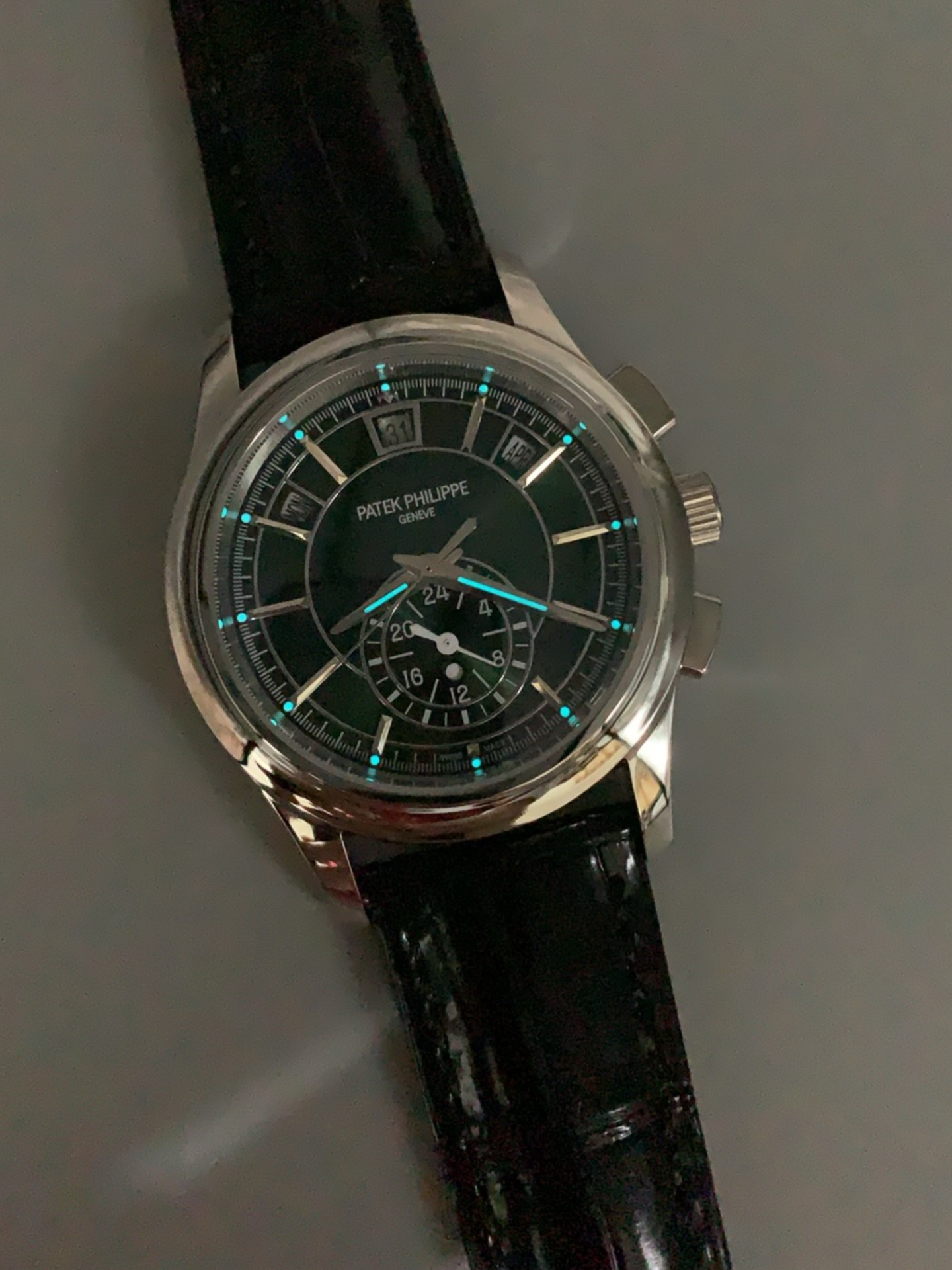 Patek Philippe 5205 Complications Moonphase Green Dial 1:1 Mirror Swiss Super Clone Watch - view 10