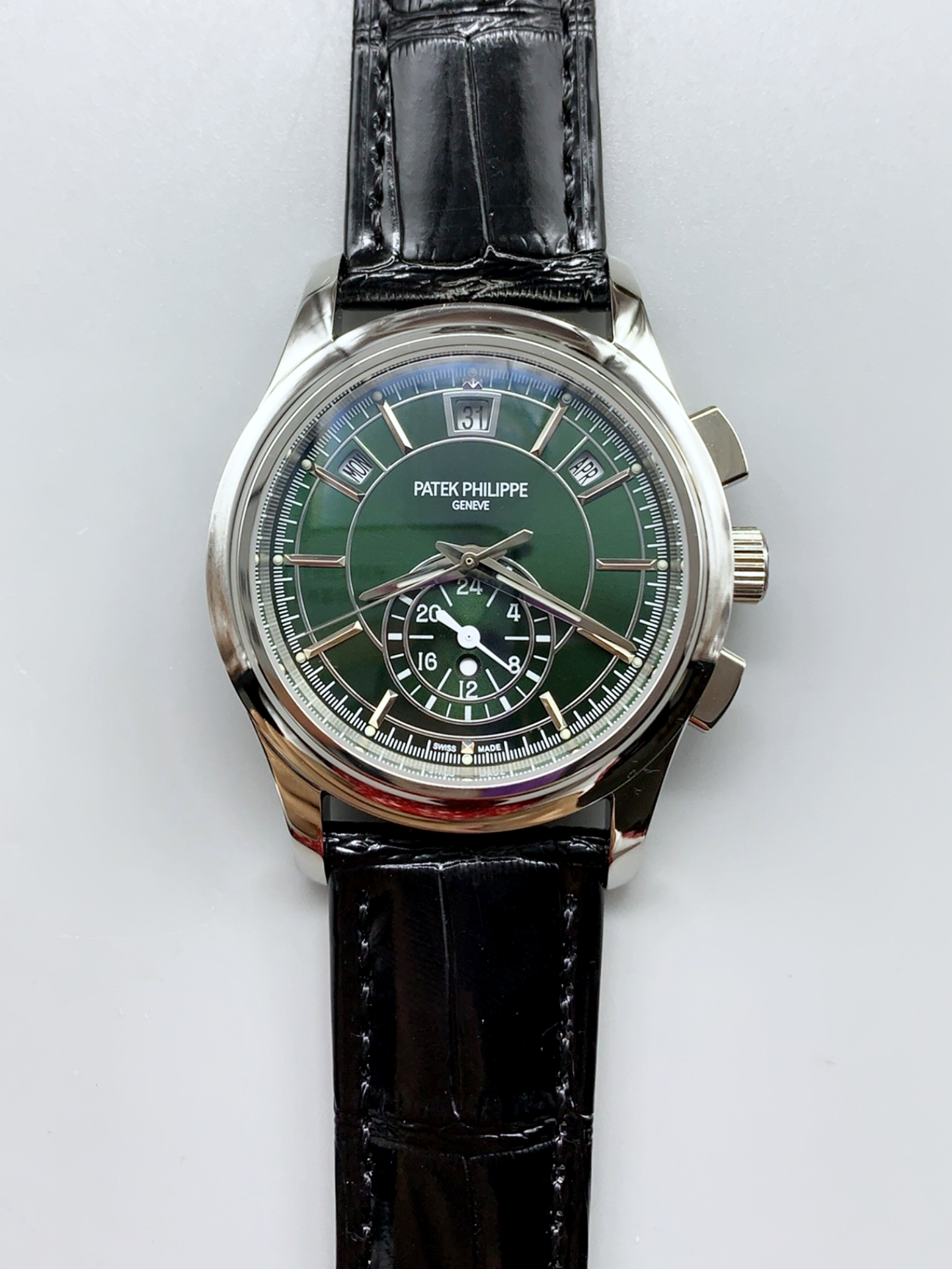 Patek Philippe 5205 Complications Moonphase Green Dial 1:1 Mirror Swiss Super Clone Watch - view 2