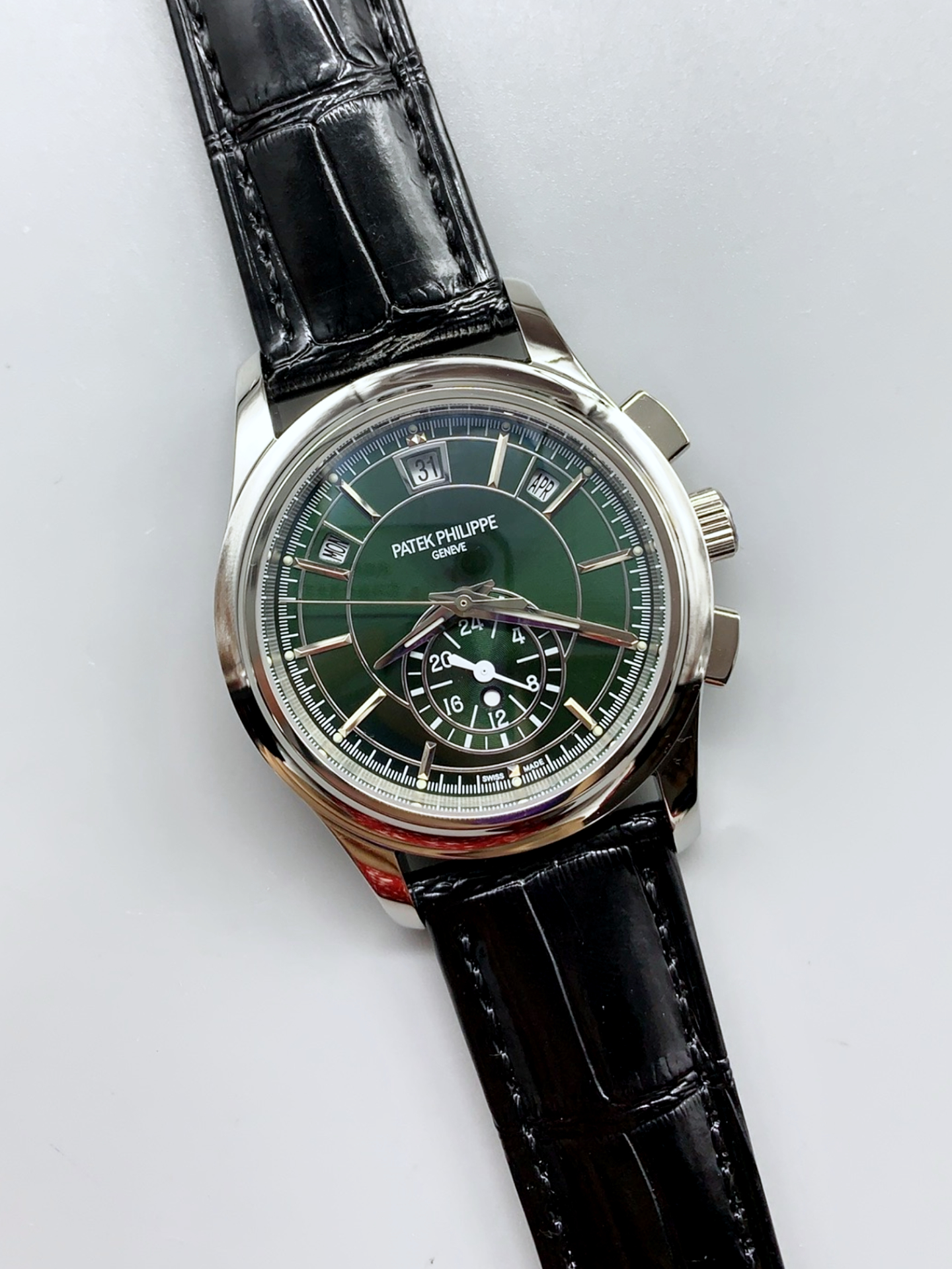 Patek Philippe 5205 Complications Moonphase Green Dial 1:1 Mirror Swiss Super Clone Watch - view 3
