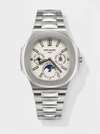 Patek Philippe Nautilus 5740 Perpetual Calendar Stainless Steel White Dial Swiss Super Clone Watch - view 1