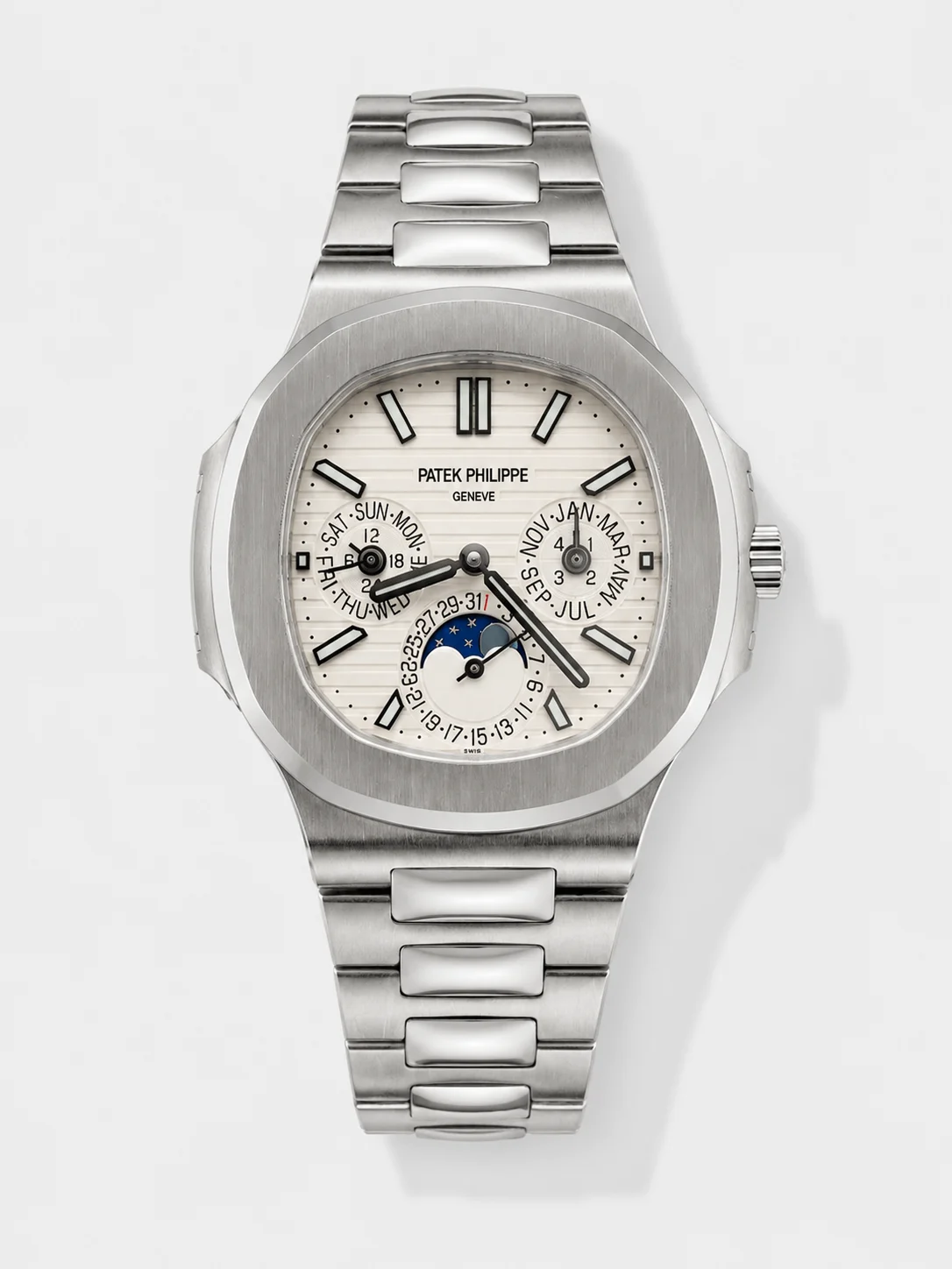 Patek Philippe Nautilus 5740 White Dial Steel Bracelet Super Clone Watch