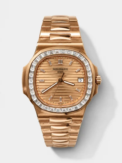 Patek Philippe Nautilus 5723 Rose Gold Dial Super Clone Watch - view 1