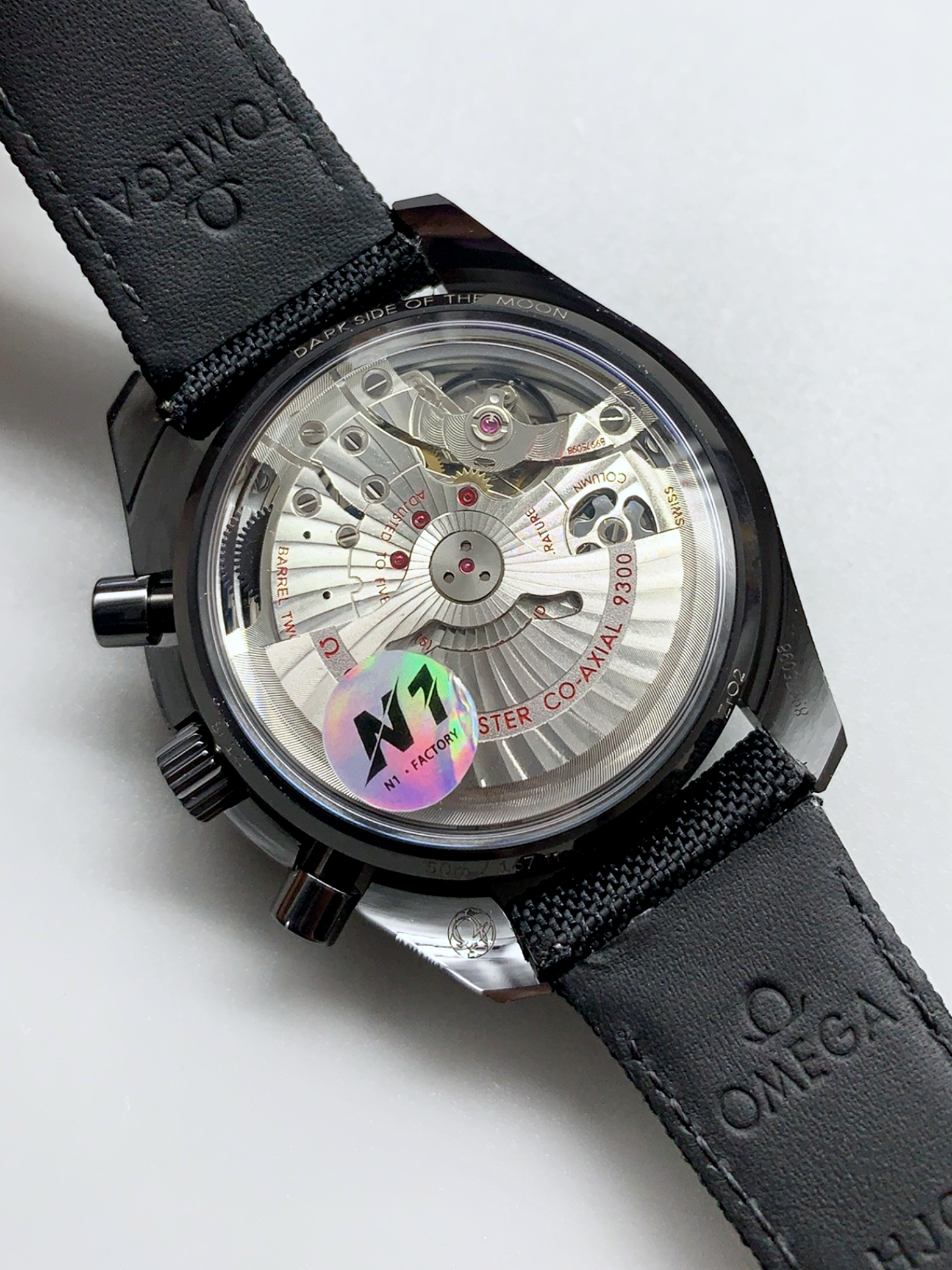 Omega Speedmaster Dark Side of the Moon Nylon Strap - 1:1 Superclone Super Clone Watch - view 5
