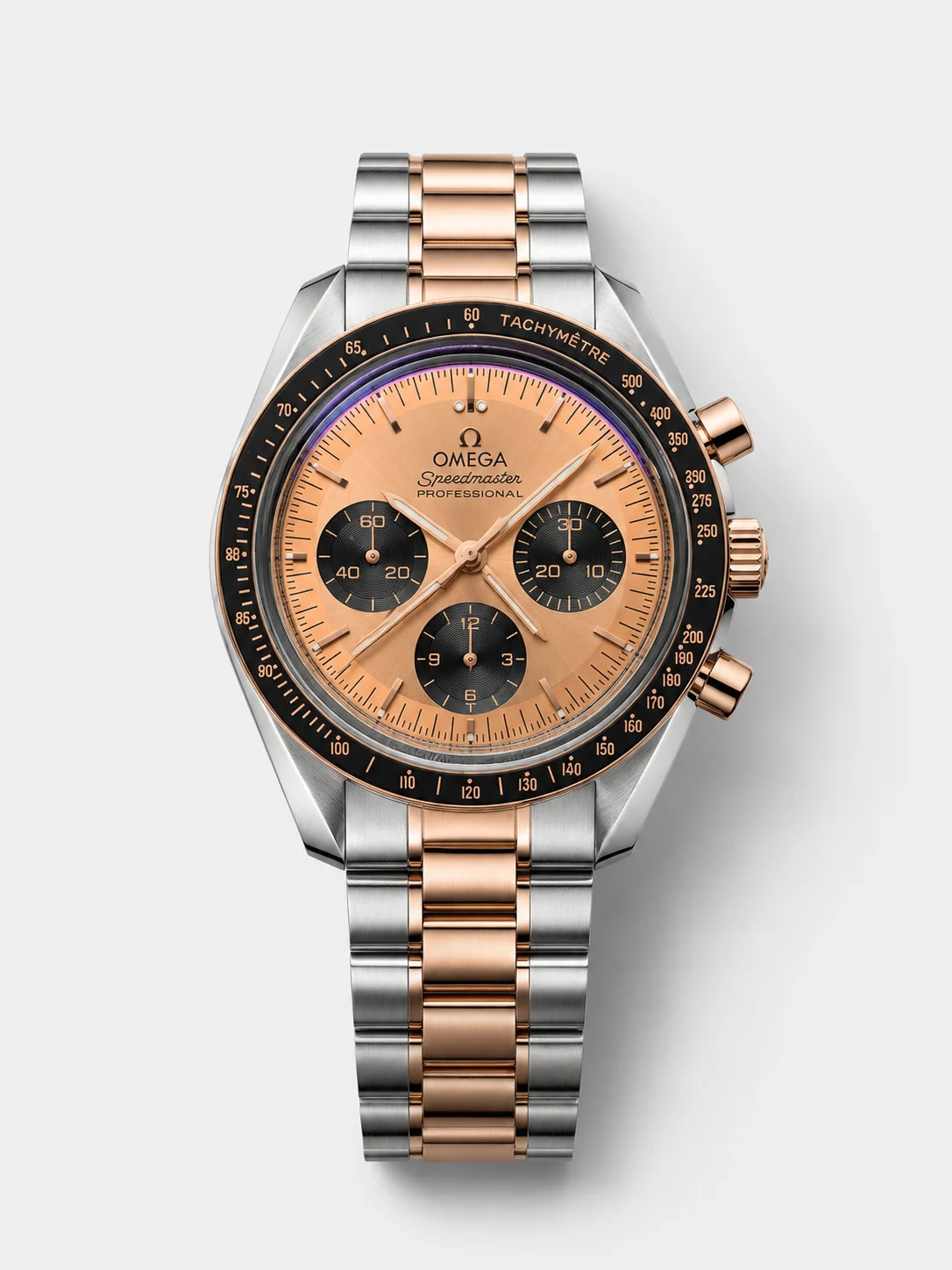 Omega Speedmaster Professional Moonwatch Two Tone Sedna Gold Swiss Super Clone Watch - view 1