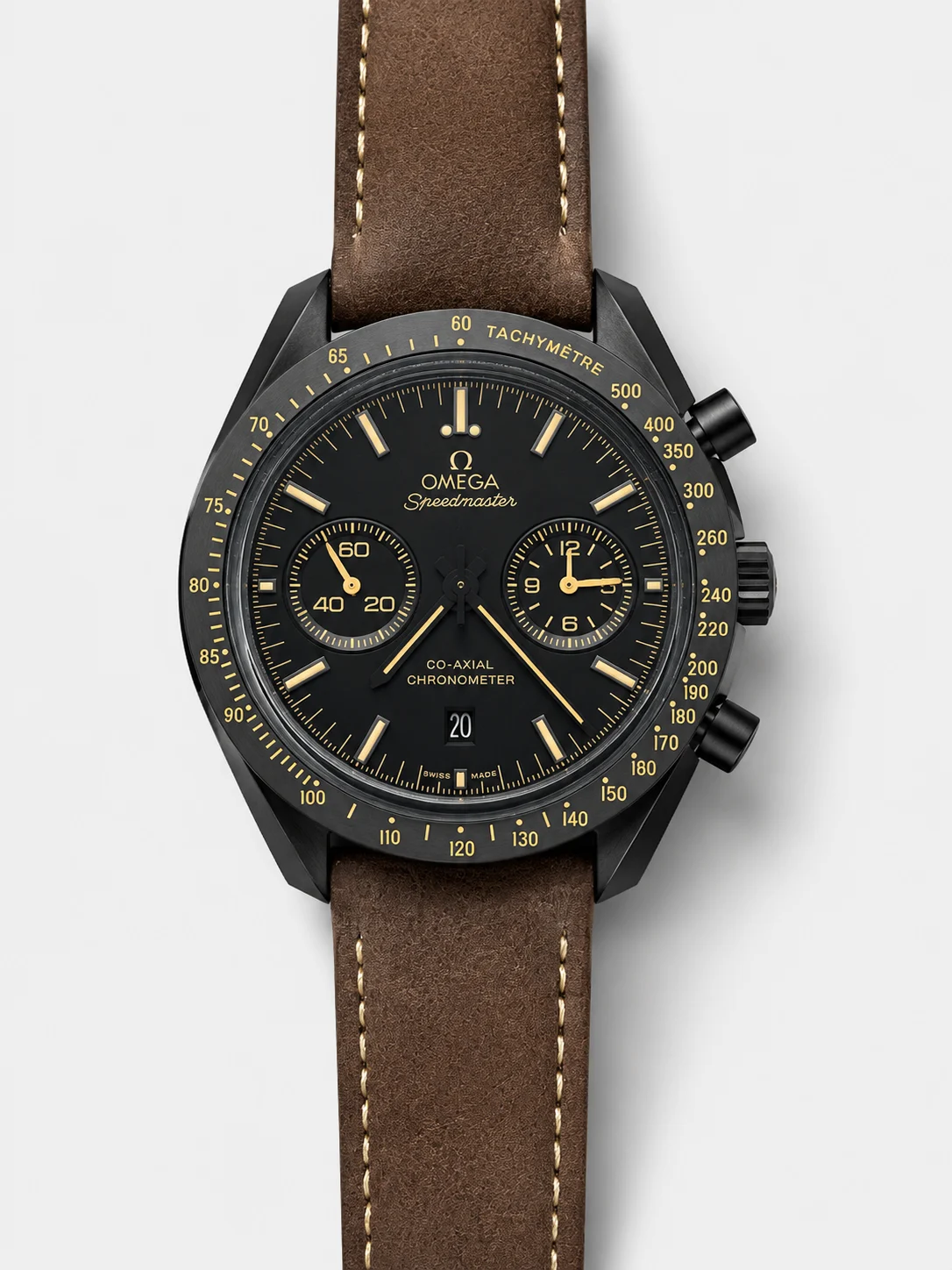 Omega Speedmaster Dark Side of the Moon Brown Strap Super Clone watch, gallery photo
