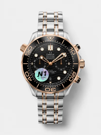 Omega Seamaster Co-Axial Master Chronograph Two Tone Steel Strap 44MM 1:1 Mirror Super Clone - view 1