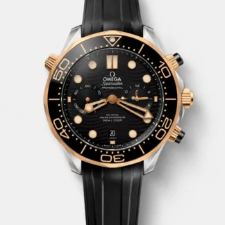 Omega Seamaster Co-Axial Master Chronograph Two Tone Black Dial 44MM 1:1 Mirror Super Clone - view 1