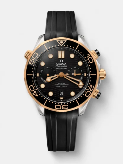 Omega Seamaster Co-Axial Master Chronograph Two Tone Black Dial 44MM 1:1 Mirror Super Clone - view 1