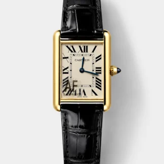 Tank Must Cartier Super Clone Edition 33.7 Watch in Yellow Gold Casing - view 1