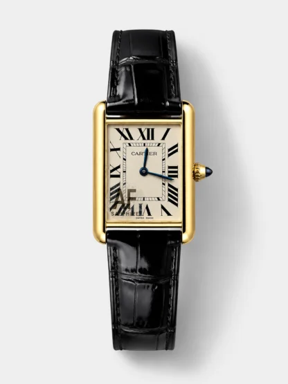 Tank Must Cartier Super Clone Edition 33.7 Watch in Yellow Gold Casing - view 1