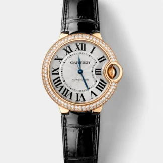 Ballon De Cartier Swiss Automatic 1:1 Mirror Quality 33MM in Rose Gold Plating - Super Clone Watch - view 1