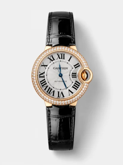 Ballon De Cartier Swiss Automatic 1:1 Mirror Quality 33MM in Rose Gold Plating - Super Clone Watch - view 1