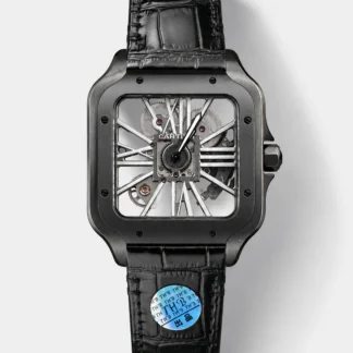 Santos De Cartier Super Clone Watch in Skeleton Dial PVD MLF Coating Watch - view 1