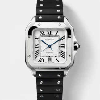 Santos De Cartier Stainless Steel Casing 1:1 Mirror Swiss Super Clone Watch 40MM - view 1