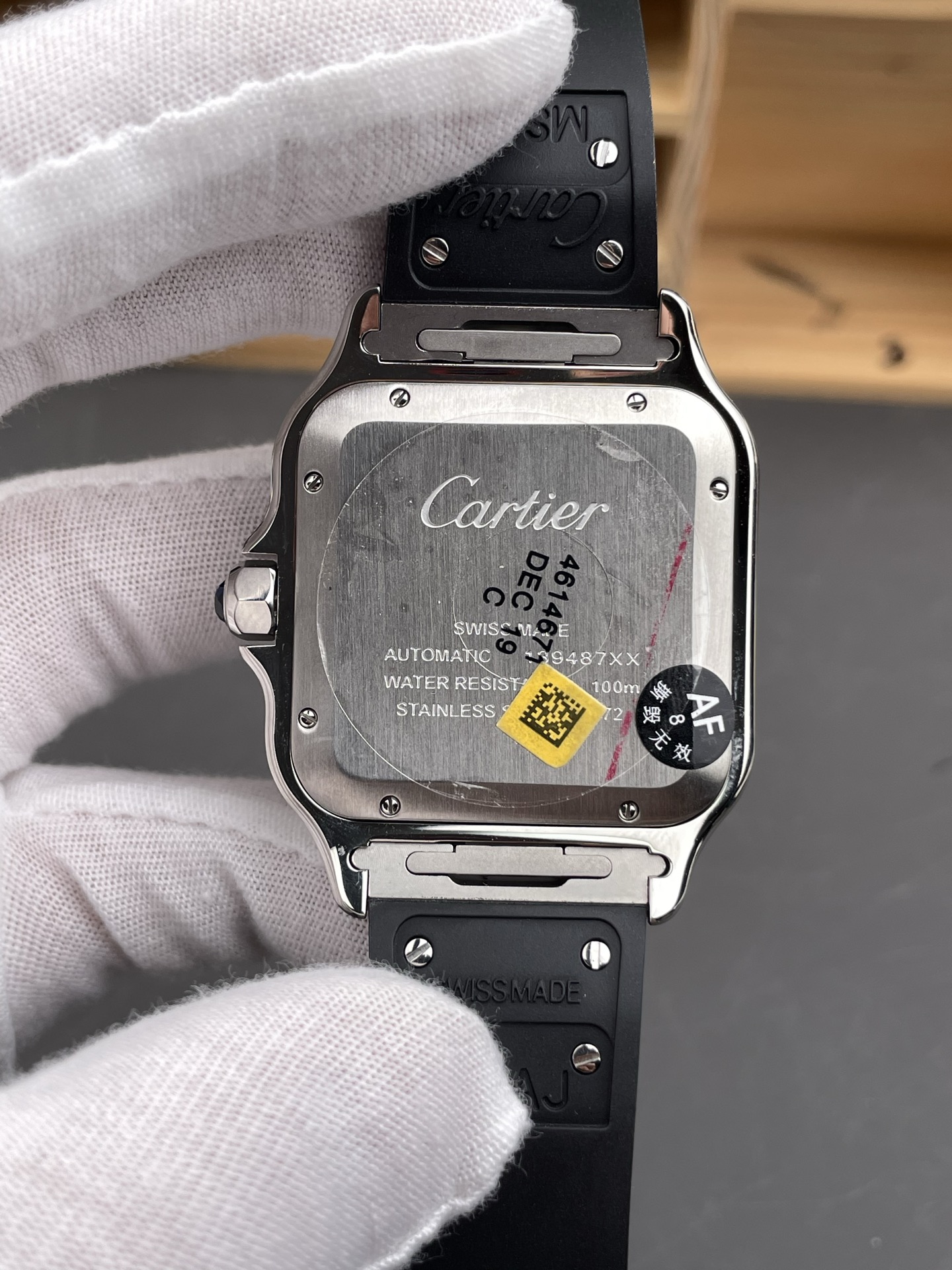 Santos De Cartier Stainless Steel Casing 1:1 Mirror Swiss Super Clone Watch 40MM - view 5