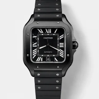 Santos De Cartier DLC Coated Casing 1:1 Mirror Swiss Super Clone Watch 40MM - view 1