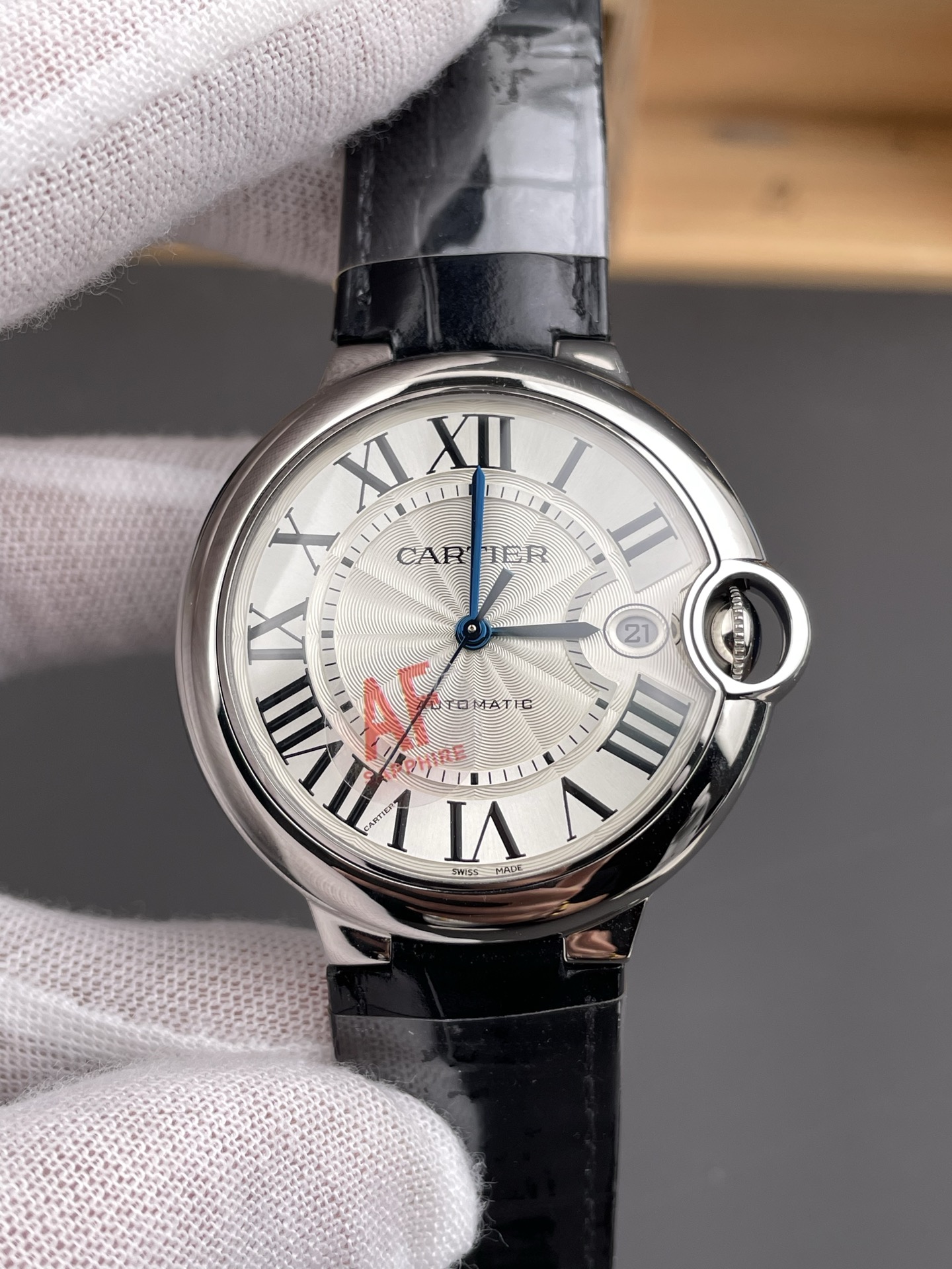 Ballon De Cartier Swiss Automatic 1:1 Mirror Quality 42MM in Steel Casing - Super Clone Watch - view 2
