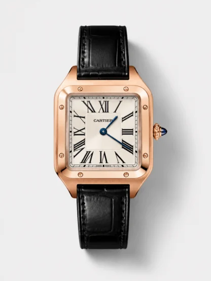 Cartier Santos Dumont in Rose Gold Casing 27MM Super Clone Watch - view 1