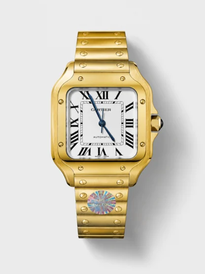 Santos De Cartier 1:1 Mirror Super Clone - 36MM Yellow Gold Swiss Movement Watch - view 1