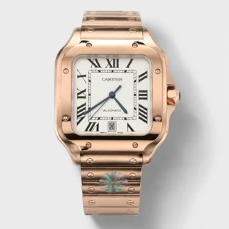 Cartier Santos De Cartier XL 1:1 Rose Gold Casing Swiss Super Clone Watch 40MM - view 1