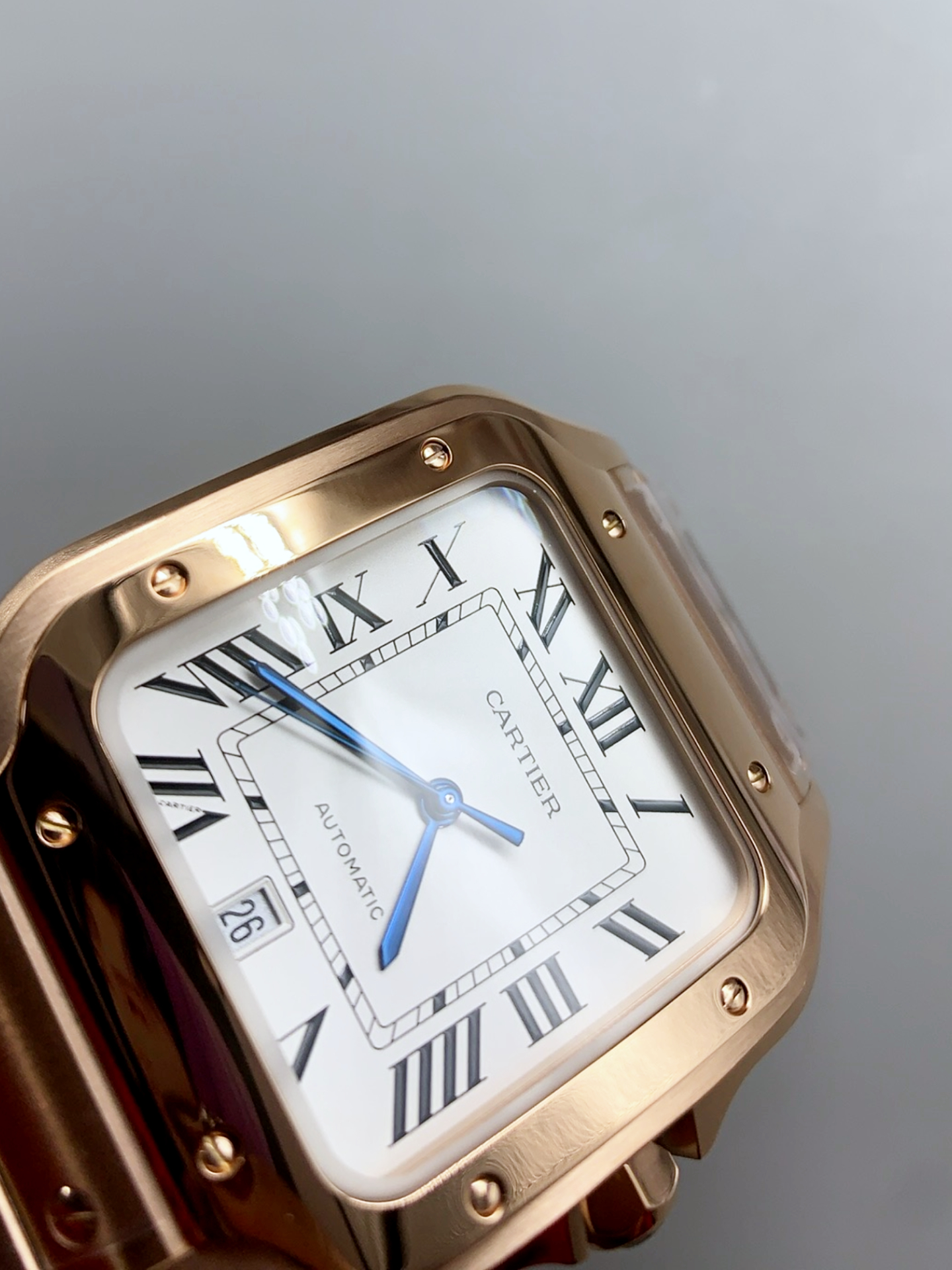 Cartier Santos De Cartier XL 1:1 Rose Gold Casing Swiss Super Clone Watch 40MM - view 6