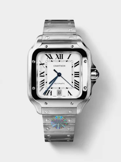 Cartier Santos De Cartier 904L Steel White Dial Super Clone 40MM Watch - view 1