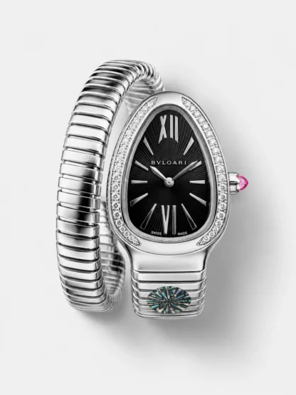 Bvlgari Serpenti Tubogas Double Spiral Stainless Steel Super Clone Watch - view 1