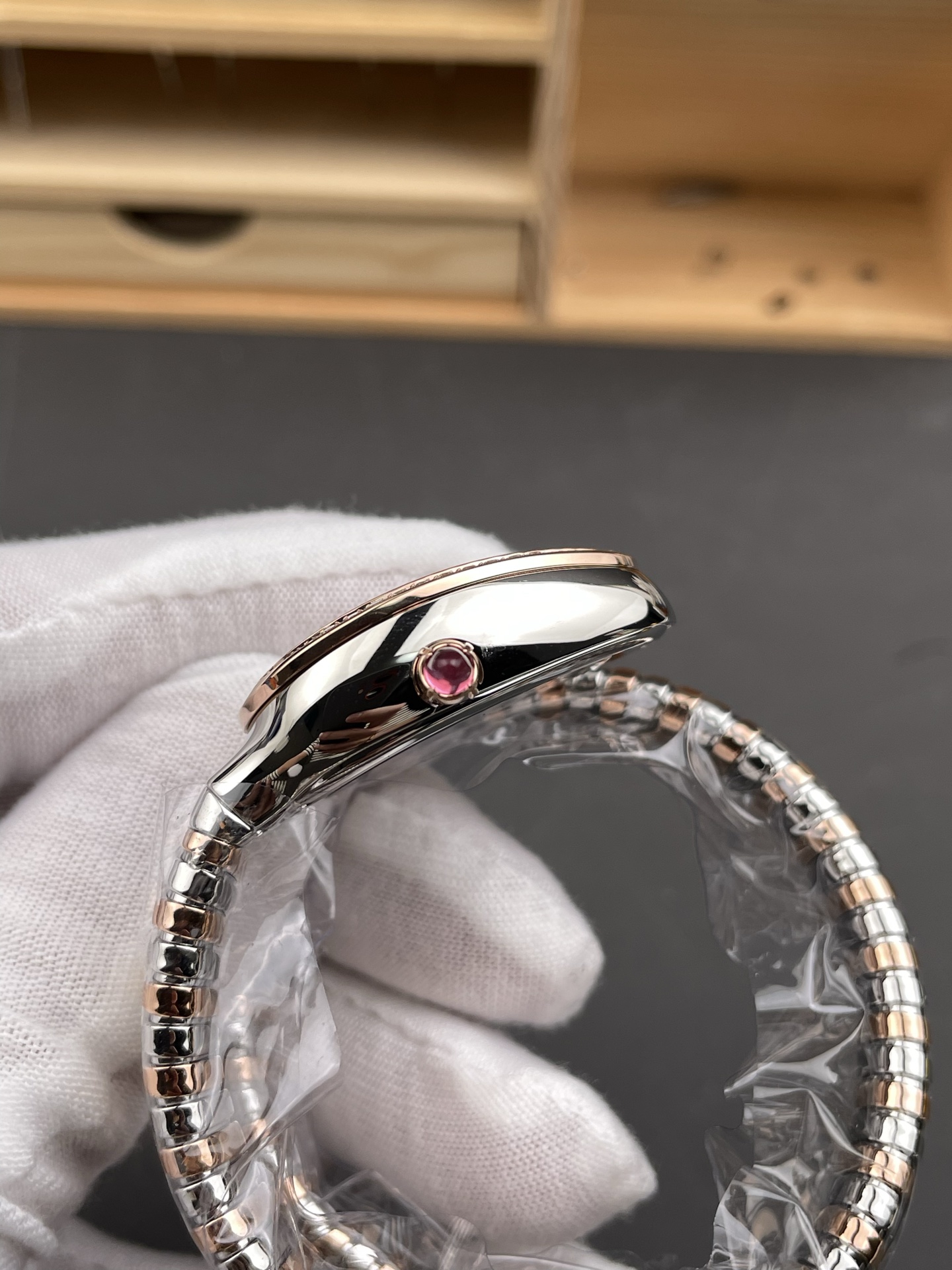 Bvlgari Serpenti Edition Two Tone Casing White Dial Watch in 1:1 Mirror Quality - Super Clone Watch - view 6