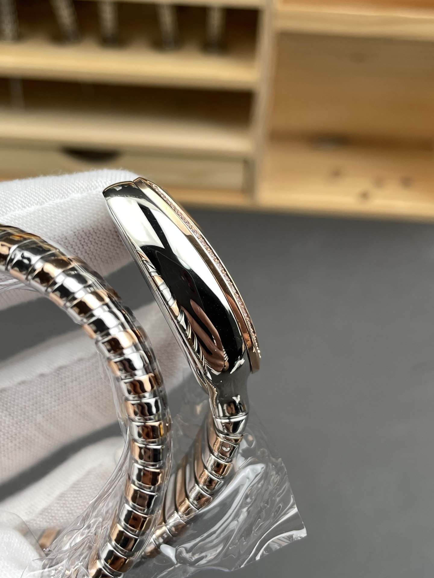 Bvlgari Serpenti Edition Two Tone Casing White Dial Watch in 1:1 Mirror Quality - Super Clone Watch - view 7